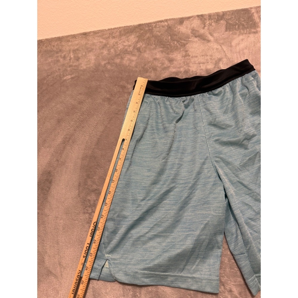 Adidas Athletic Shorts Mens XS Blue Space Dye Knit Elastic Waist 3361 - Picture 2 of 6